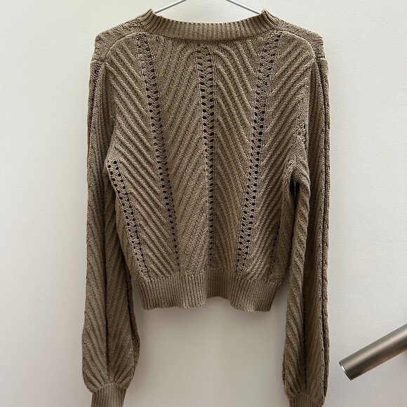 Forever 21 Cozy Olive Knit Sweater - Picture 2 of 3